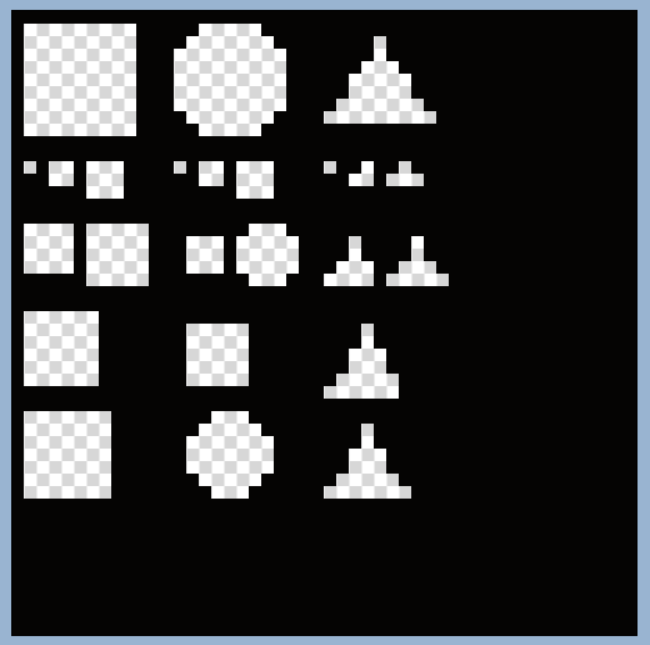 Image Of Eraser Brush Tool Sizes